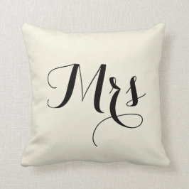 Frau Striped Back Pillow - weg vom Weiß Kissen