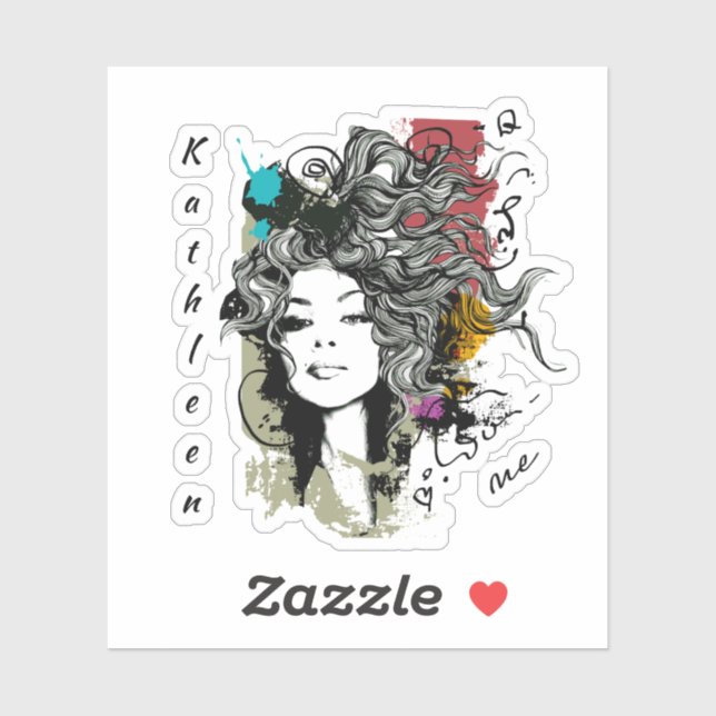 Frau Strong Empowered Aufkleber (Blatt)