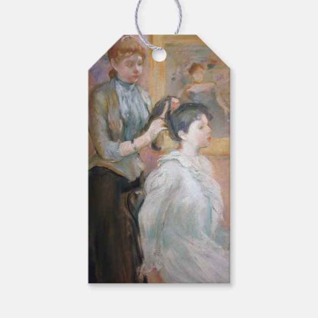 Frau Styling Daughter's Hair (von Berthe Morisot) Geschenkanhänger (Vorderseite)