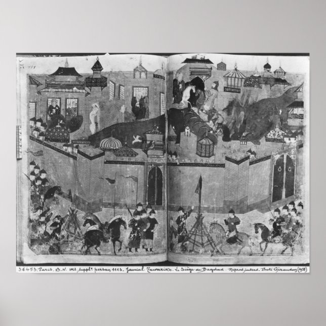 Frau Suppl PersanMongols unter Leitung Poster (Vorne)