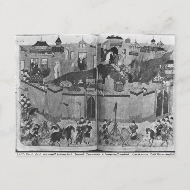 Frau Suppl PersanMongols unter Leitung Postkarte (Vorderseite)