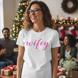 Frau T-Shirt Geschenk mit bunter Schrift Herz für 