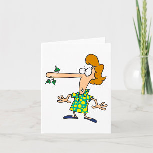 Frau Telling Lies Karte