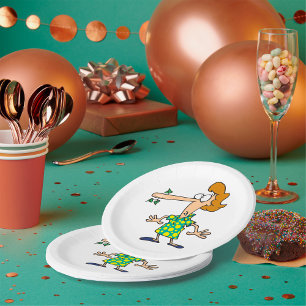 Frau Telling Lies Pappteller