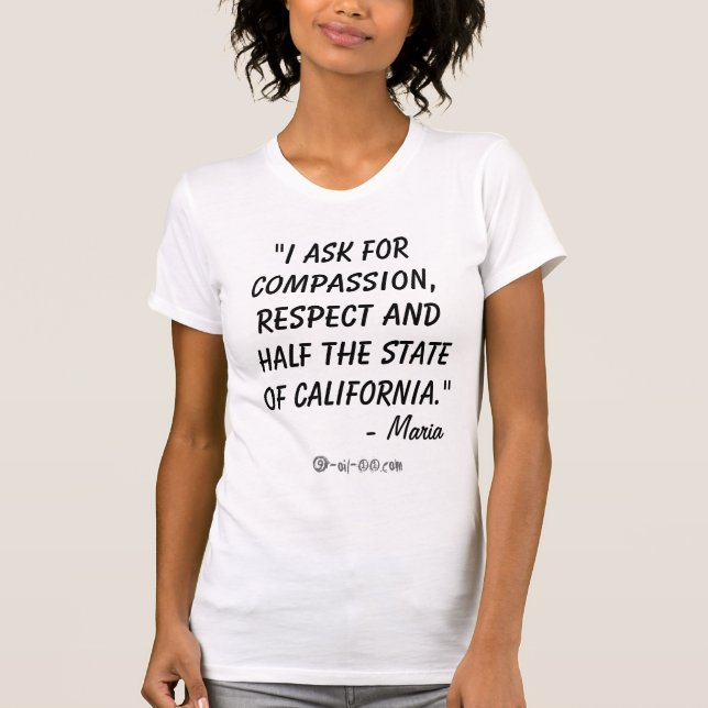 Frau Terminators Request T-Shirt (Vorderseite)