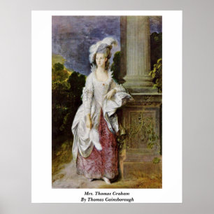 Frau Thomas Graham by Thomas Gainsborough Poster