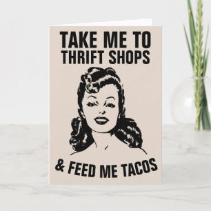 FRAU THRIFT SHOPS & TACOS FUNNCards Karte