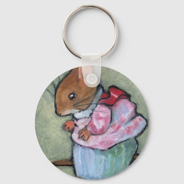 FRAU TITTLEMOUSE #2 Nach B. Potter Schlüsselanhänger (Vorderseite)