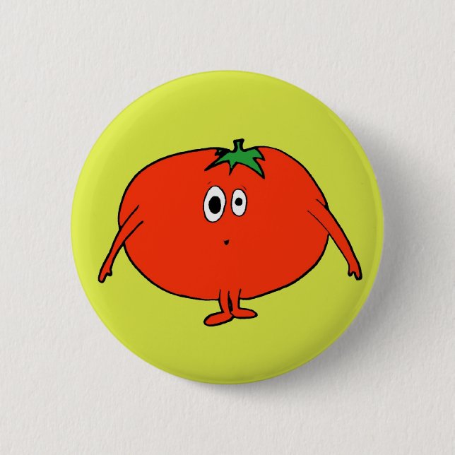 Frau Tomato Button (Vorderseite)