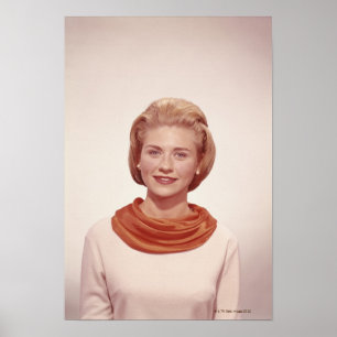 Frau Traaring Scarf Poster