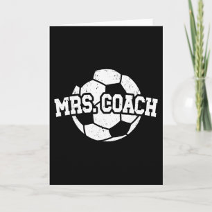 Frau Trainer Fußballtrainer Ehefrau eines Fußballt Karte