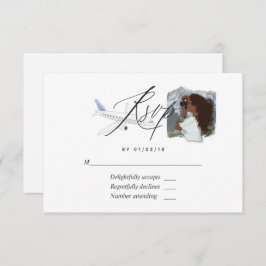 Frau Travel Brautparty RSVP Card