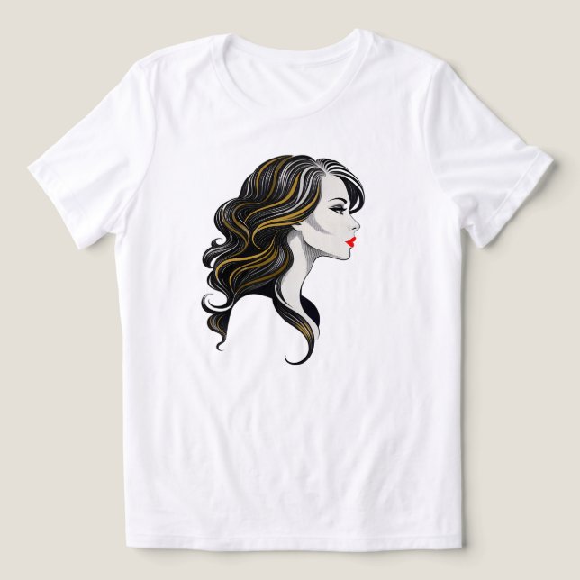 Frau Tri-Blend Shirt (Design Vorderseite)