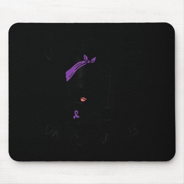 Frau Unbrechable Ribbon Lupus Awareness Women Moti Mousepad (Vorne)