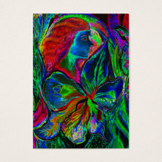 Frau und Blume, tiefe Farben (m4sol)