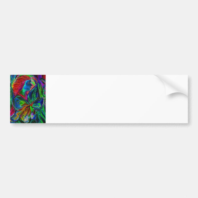 Frau und Blume, tiefe Farben (m4sol) Autoaufkleber (Vorne)