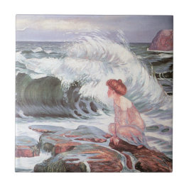 Frau und die Welle (von Frantisek Kupka) Fliese