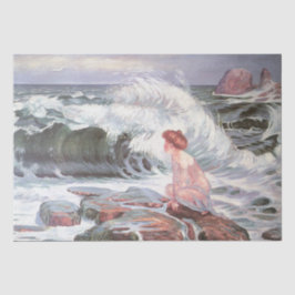 Frau und die Welle (von Frantisek Kupka) Seidenpapier