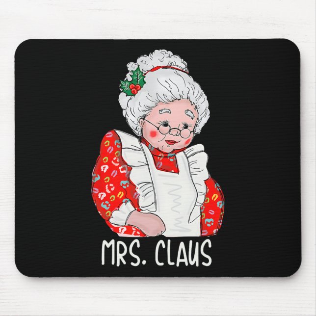 Frau und Herr Santa Claus Paare treffen Weihnachte Mousepad (Vorne)