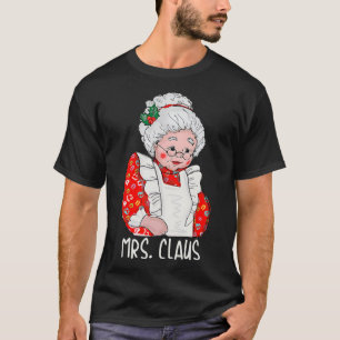 Frau und Herr Santa Claus Paare treffen Weihnachte T-Shirt