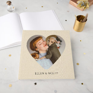 Frau und Hund Fotoalbum Buch