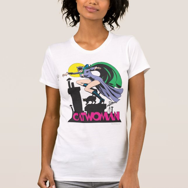 Frau und Logo rosa T-Shirt (Vorderseite)