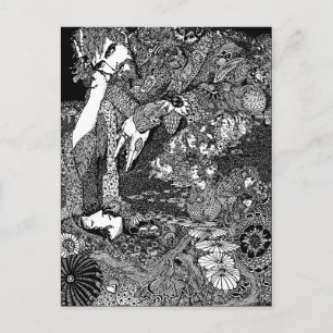 Frau und Mann Postkarte