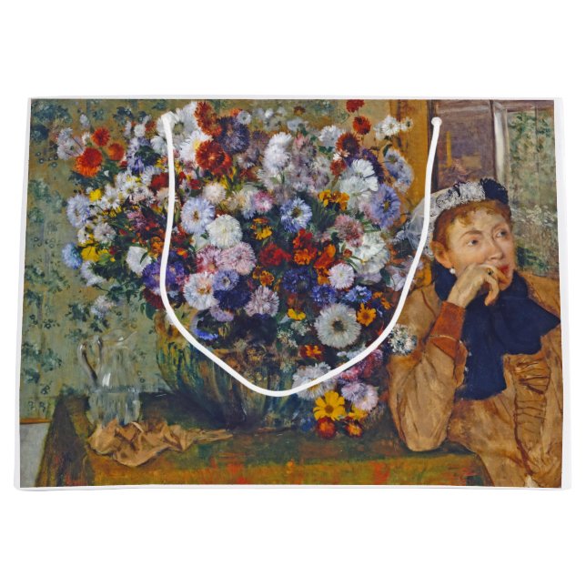 Frau und Vase der Blume, Edgar Degas Große Geschenktüte (Vorderseite)