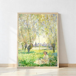 Frau unter den Willows von Claude Monet Poster