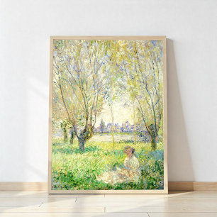 Frau unter den Willows von Claude Monet Poster