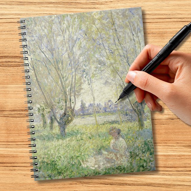 Frau unter Willows, Monet 1880 Notizblock (Von Creator hochgeladen)