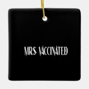 Frau Vaccected Keramikornament