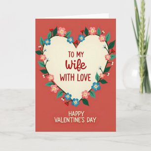 Frau Valentinstag Liebeskarte Karte