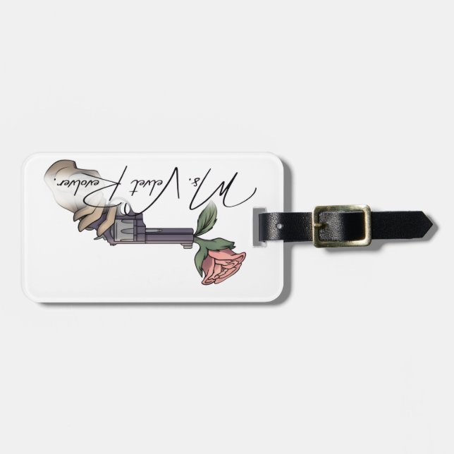 Frau Velvet Revolver Logo für die Markenbezeichnun Gepäckanhänger (Vorderseite horizontal)