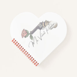 Frau Velvet Revolver Logo für die Markenbezeichnun Notizbuch