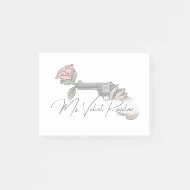Frau Velvet Revolver Logo für die Markenbezeichnun Post-it Klebezettel (Vorderseite)