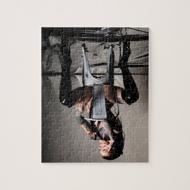 Frau Velvet Revolver Logo für die Markenbezeichnun Puzzle (Vertikal)