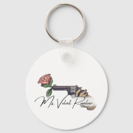 Frau Velvet Revolver Logo für die Markenbezeichnun Schlüsselanhänger