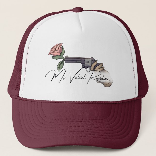Frau Velvet Revolver Logo für die Markenbezeichnun Truckerkappe (Vorderseite)