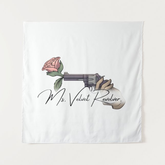 Frau Velvet Revolver Logo für die Markenbezeichnun Wandteppich (Vorderseite)