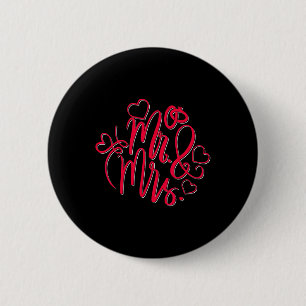 Frau Verlobt Mister Misses Wedding Bride Groom Button