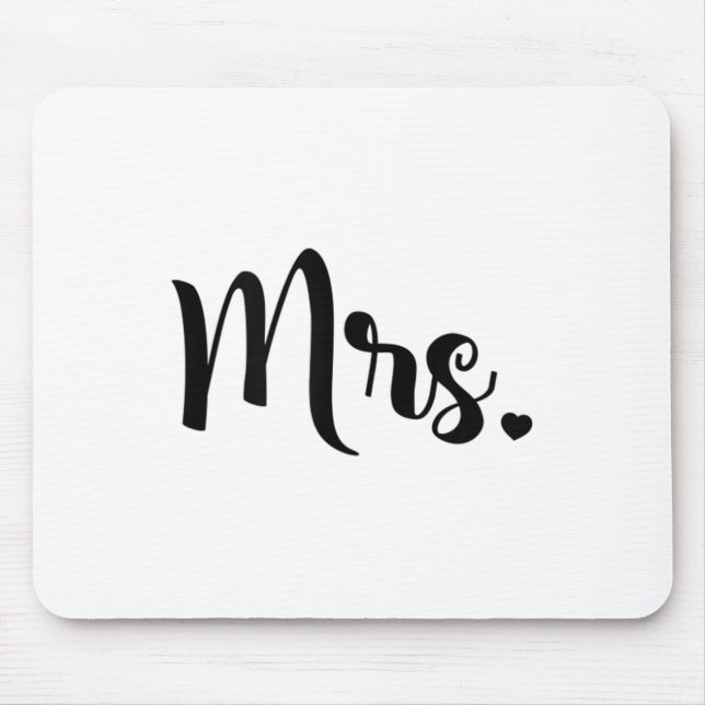 Frau Verlobung Wedding Brautparty Bride Mousepad (Vorne)