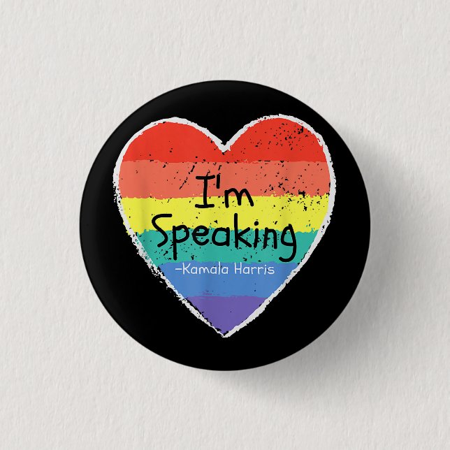 Frau Vizepräsidentin, ich spreche Kamala Harris gi Button (Vorderseite)