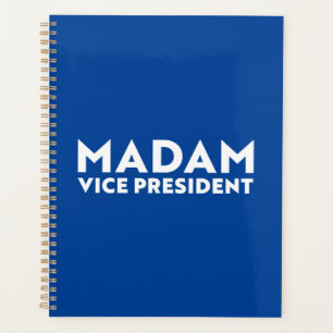 "Frau Vizepräsidentin! kamala Harris Blue white Planer