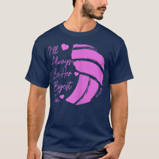 Frau Volleyball Mama Ihre größte Fans Volleyball D T-Shirt