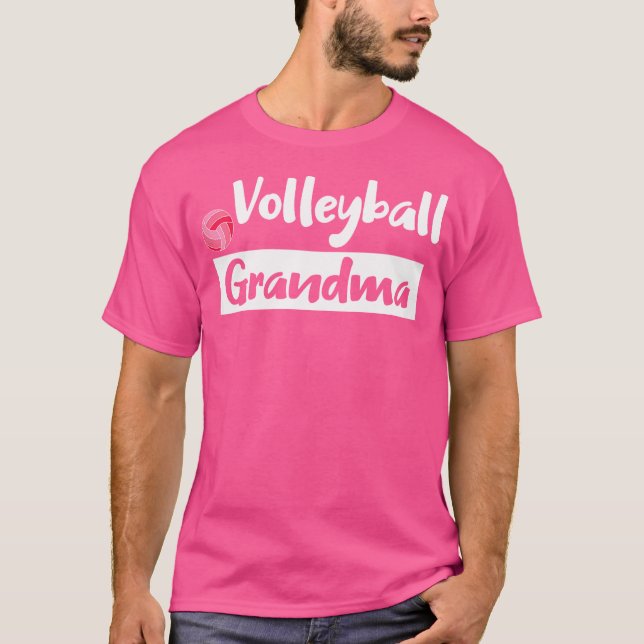 Frau Volleyball Oma T-Shirt (Vorderseite)