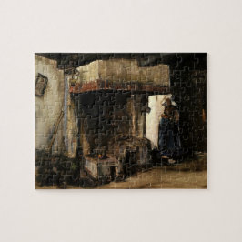 Frau von einem Hearth von Vincent van Gogh Puzzle