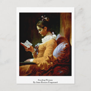 Frau von Jean-Honore Fragonard lesen Postkarte