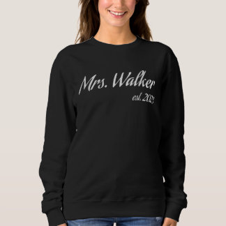 Frau WALKER 2023 neue Braut Brautparty Hochzeit Sweatshirt