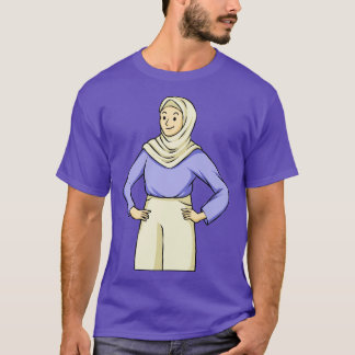 Frau Wearing Hijab T-Shirt